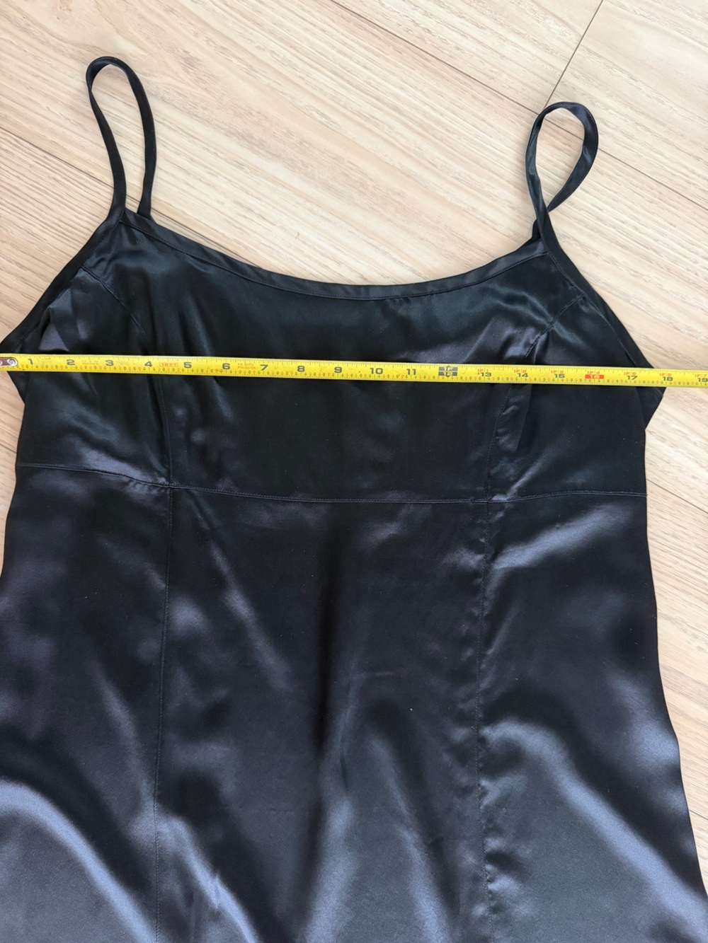 Rare Vintage GAP 100% Silk Dress – Black Midi/Maxi Minimalist Y2K Size M - Picture 5 of 8